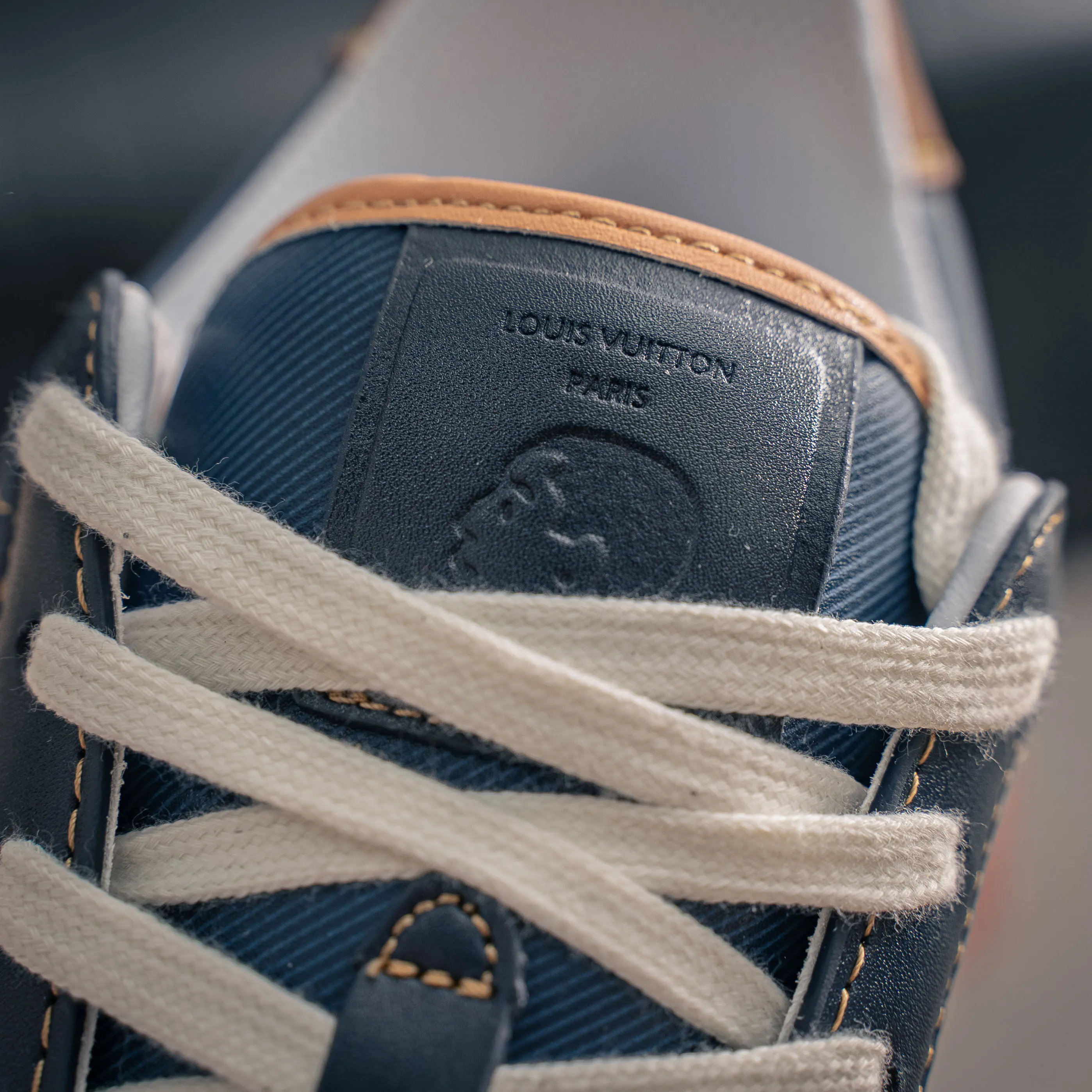 # LOUIS VUITTON x Nigo lv Buttersoft Cowhide Leather FW 25 Lace-Up Low-Top Shoes Same Style
